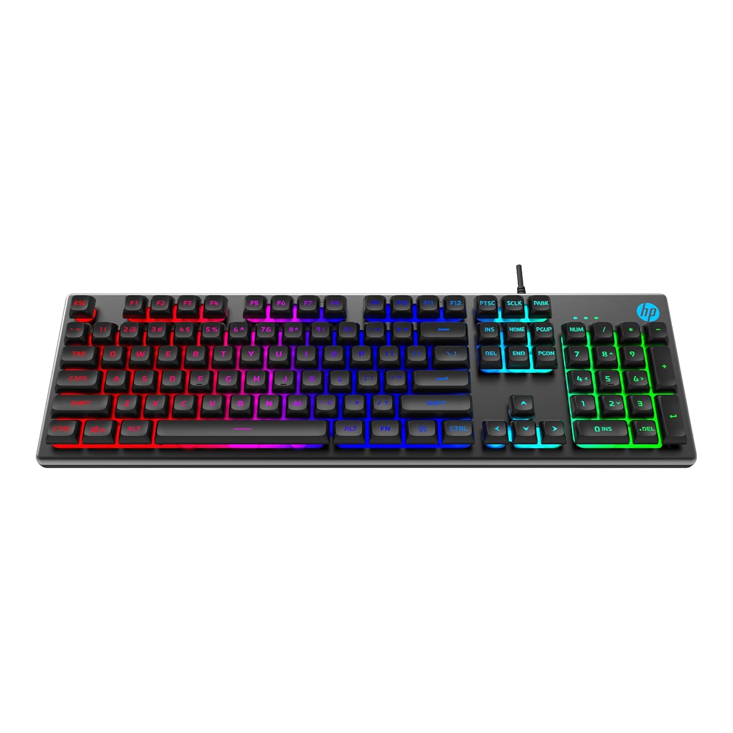 HP K500F Backlit Membrane Wired Gaming Keyboard